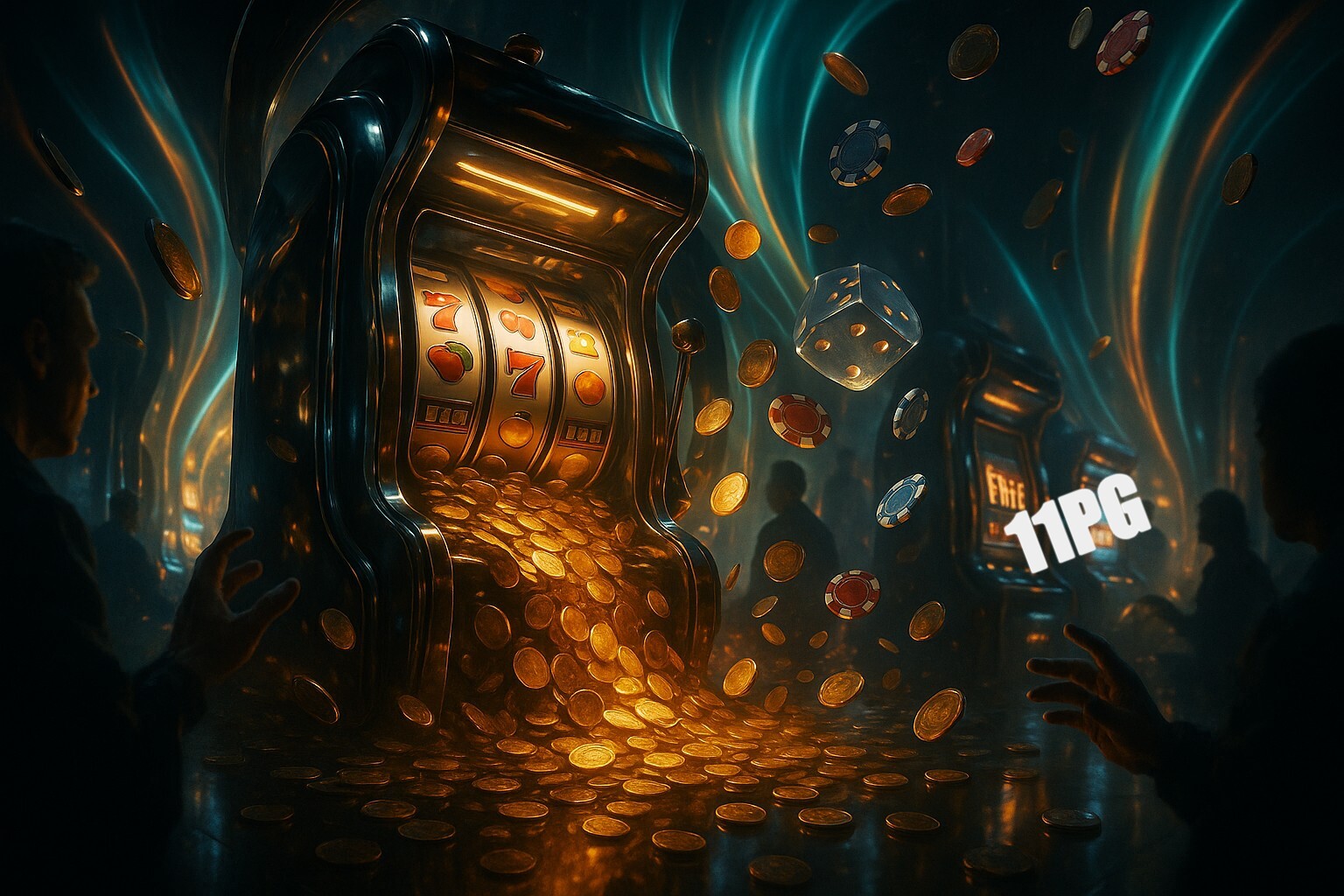 Diversos jogos de caça-níqueis